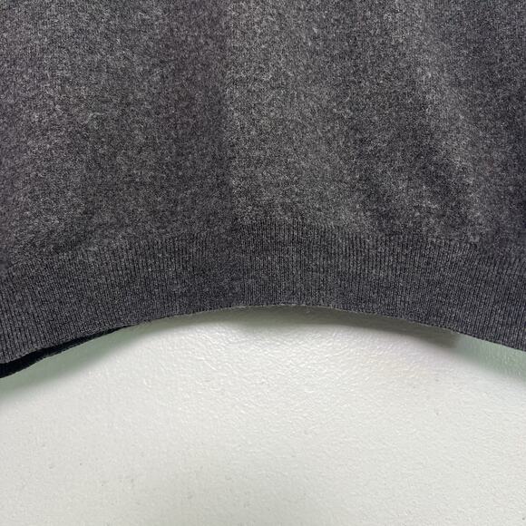 Brooks Brothers 346 Mens Merino Wool V Neck Sweater Gray Sz XL Office Preppy - Picture 2 of 11